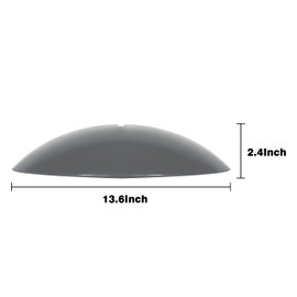 andergi 13" Bird Feeder Rain Guard, Hummingbird Feeder Shade Dome Cover, Hanging Baffle for Bird Feeder Pole,Smart Birds Feeder's Umbrella(Grey), 2 Pack