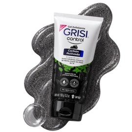 Grisi - Control, Gel Exfoliante Carbón Activado, Piel Mixta a Grasa, 150 g  Arena volcánica, extracto de menta y árbol de té, exfoliación facial...   