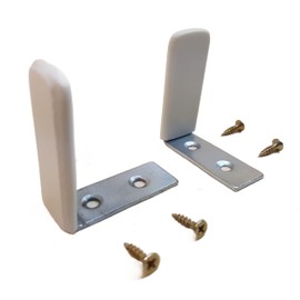 One Pair of Strong Galvanised Steel Toilet Seat Stabilisers, Buffers or Bumpers to Stop Slipping and Sliding of a Wobbly or Loose Toilet Seat.