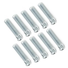 10PCS 1/2" Longer Than Stock Wheel Stud Lug Bolt Fits for 1982-2004 Chevy S10 S-10 Blazer GMC Jimmy Sonoma Trucks w/Wheel Spacers .5" Extended Extra Length Front & Rear