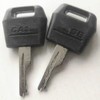 3Pcs Black Ignition Keys Replacement Key for Case IH Tractor