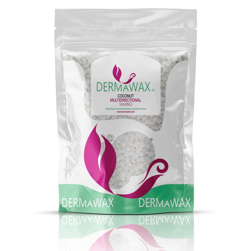 Dermawax 400g Coconut Wax Beads - Hypoallergenic Multidirectional Hot Wax