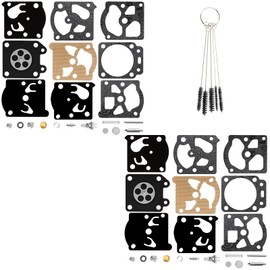 QAZAKY Pack of 2 Carburetor Diaphragm Gasket Rebuild Repair Kit Compatible with K24-WAT WT Carb WT-274 WT-424 WT-592 WT-620 WT-621 WT-626 WT-630 WT-631 WT-640 WT-643 WT-649 WT-669 WT-670 WT-671