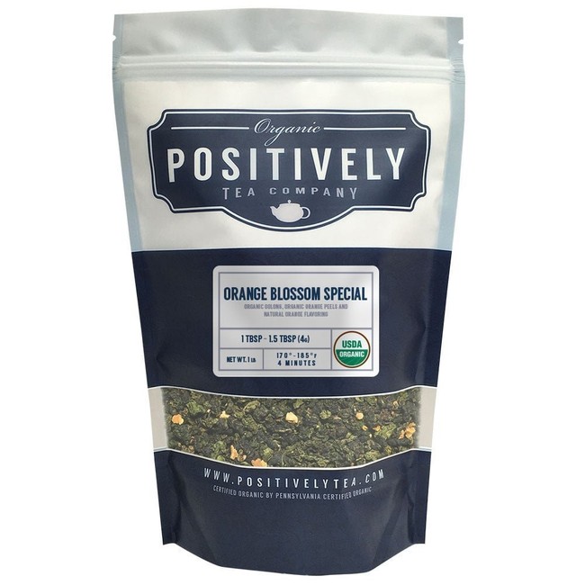 Positively Tea Company, Organic Orange Blossom Special, Oolong Tea, Loose Leaf, 1 Pound Bag