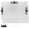 Aluminum 11x17 Clipboard A3 Metal Stainless Hangable Clipboards with 3