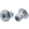 M6 x 10mm x 15mm, Nickel Sleeve Nut With Round