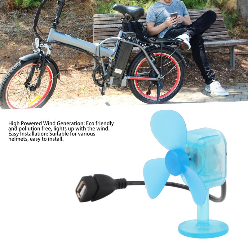 Helmet Dragonfly Fan with Light Suction Cup Propeller Fan Small