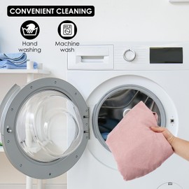 Bean Bag Chair Cover Soft Corduroy Bean Bag Cover Plush Toys Organizer Holder Comfortable Beanbag Chairs Cover with Handle Stuffed Bean Bag Storage for Kids Adults Plush Toys(Pink)