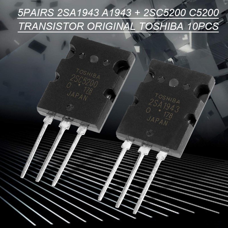 5 Pairs Amplifier Transistor Audio Transistor 2SA1943 2SC5200 A1943 C5200