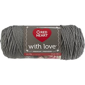 Red Heart Love Yarn-24/Pk-Pewter, 24/Pk, Pewter 24 Pack