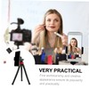 TEHAUX 1pc Flexible Photography Tripod with Phone Clip Durable Ball