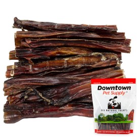 Downtown Pet Supply 6" Bully Sticks - Dog Dental Treats & Rawhide-Free Dog Chews - Odorless Dog Treats with Protein, Vitamins & Minerals - USA Beef Sticks - Bulk - 8 oz