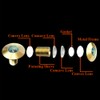 Security Peephole Door Viewer with with 16mm (5/8") Drill Bit,