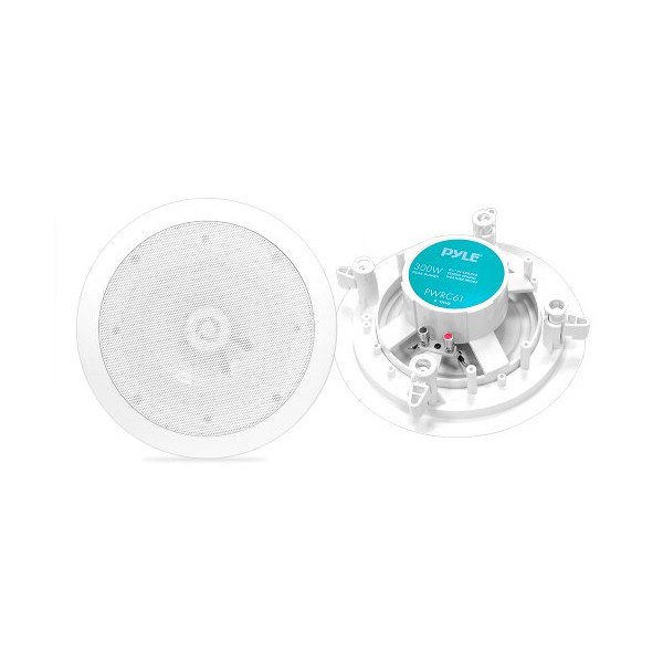 6.5” Ceiling Wall Mount Speakers - 2-Way Weatherproof Full Range