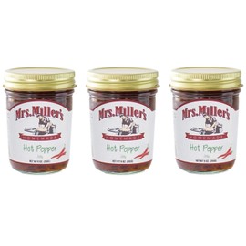 Mrs. Miller's Homemade Jelly, Hot Pepper, 9 OZ (Pack of 3)