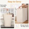 Chrislley 160L Laundry Hamper 2 Section, Double Laundry Basket with