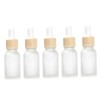 Mikinona 15ml Mini Dropper Bottle Set Frosted Travel Toiletry Containers