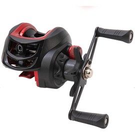 Wongfey Bait Reel, Left/Right Handle, Maximum Drag Force, 17.7 lbs (8 kg), Gear Ratio, 7.2:1, Lightweight, For Saltwater Fishing, Freshwater Fishing, For Beginners