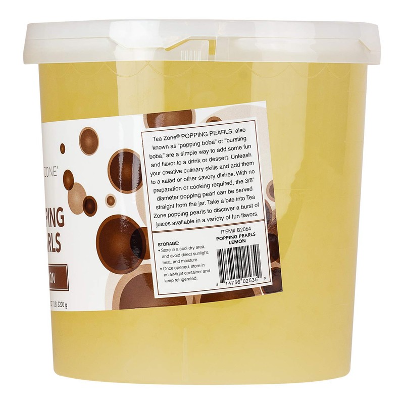 Tea Zone 7 lbs Lemon Popping Pearls