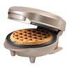 Bestron Mini Waffle Iron for Classic Waffles, Small Waffle Maker