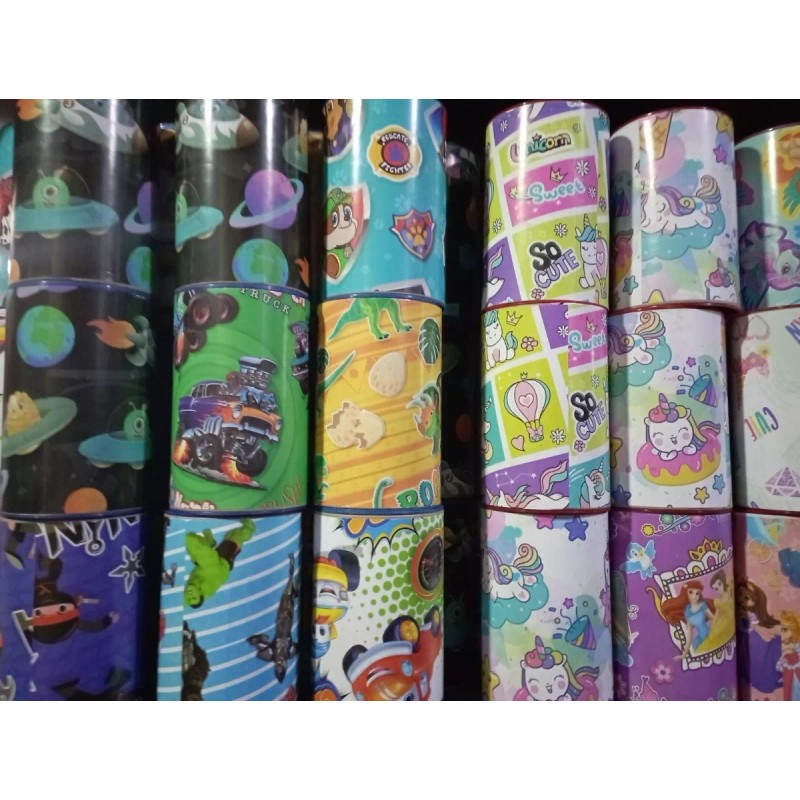 Pack 12 Alcancía Lata Dulcero Bolo Fiesta Recuerdo Infantil