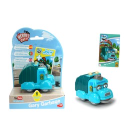 Dickie Toys 203121002 Helden Der Stadt Manni Waste Electric Car with Collectible Card