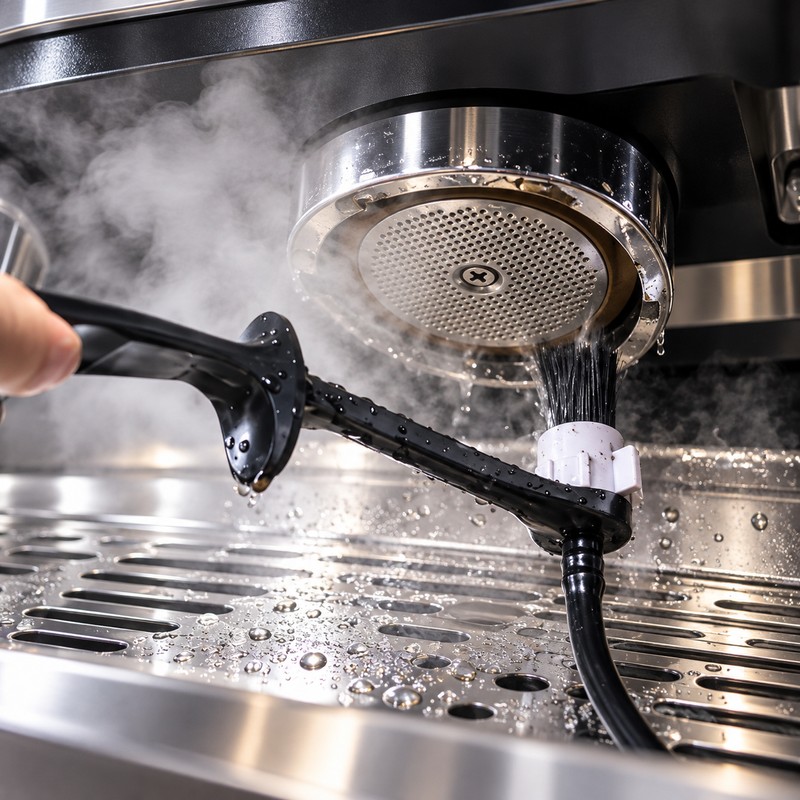 Steam Wand Cleaning Brush for Espresso Machines – Heat-Resistant Silicone