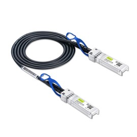 10Gtek 25G SFP28 SFP+ DAC Cable - 25GBASE-CR SFP28 to SFP28 Passive Direct Attach Copper Twinax Cable for Cisco SFP-H25GB-CU0.25M, Ubiquiti UC-DAC-SFP28, Supermicro and More, 0.25-Meter(0.8ft)