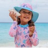 Playshoes Girls' UV Protection Sun Hat Swimming Hat Headwear, butterflies,