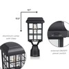 Kemeco ST4329Q-A Solar Post Light Squared Frame Exterior Waterproof Led
