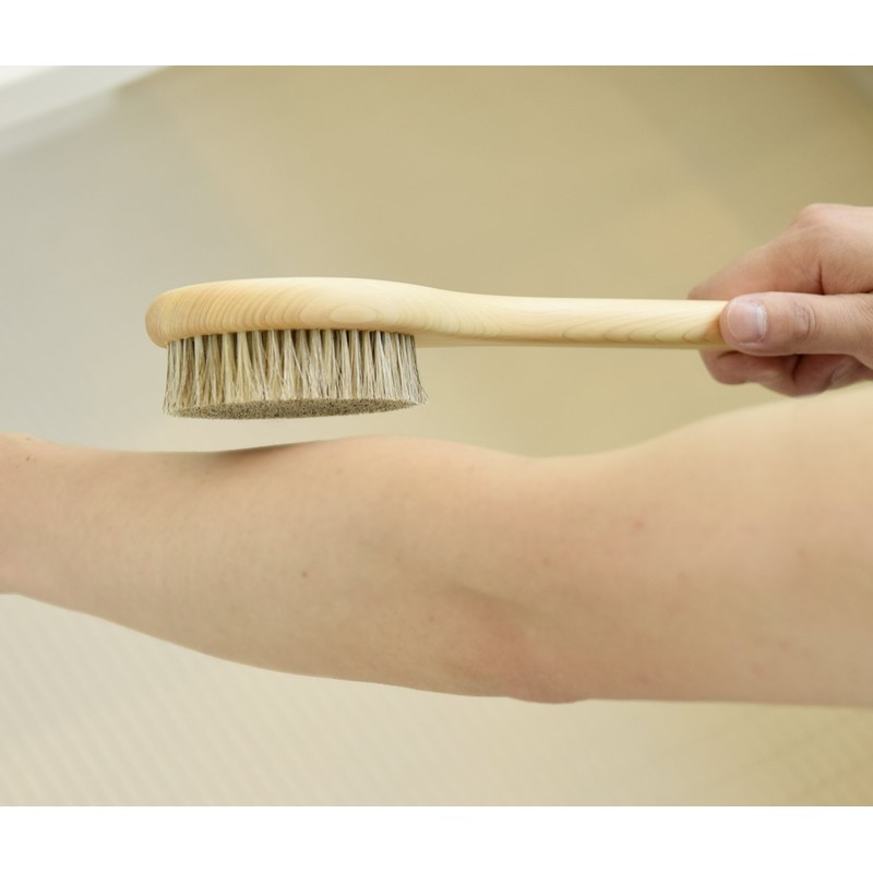 Ishizu 10380 Cypress Body Brush, Horse Hair, Large, Soft