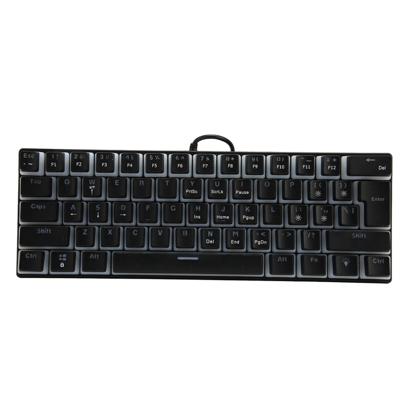 Mechanical Keyboard 61 Key RGB Lighting Blue Switch Ergonomic 60%