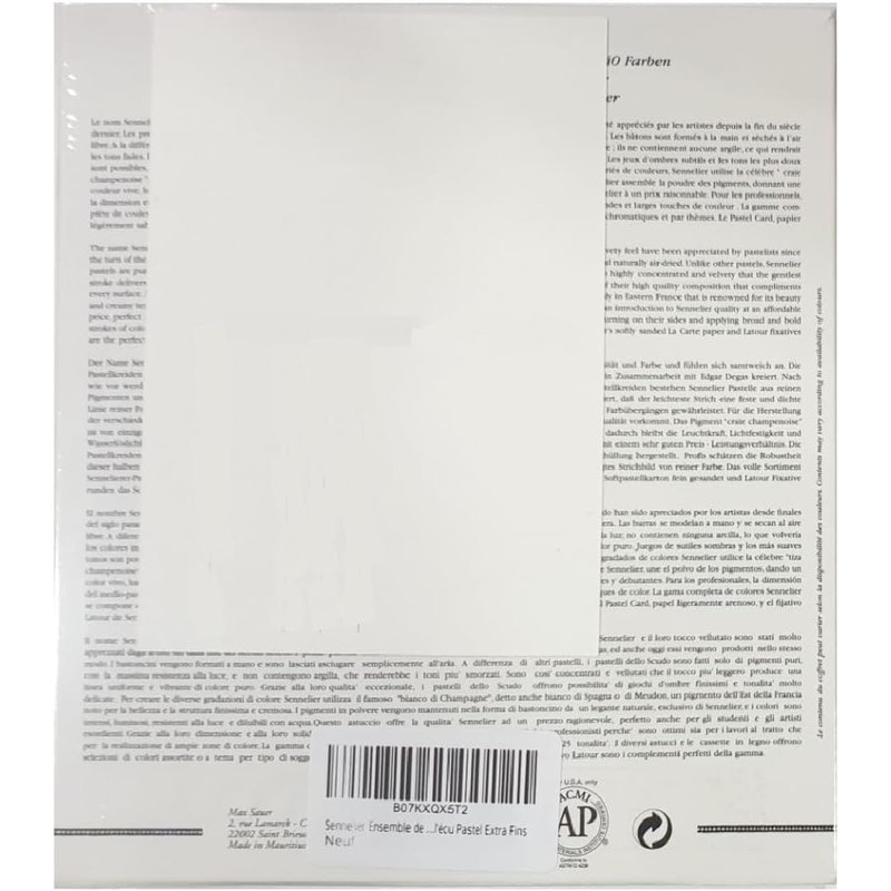 Sennelier 40pcs Soft Pastel Portrait and 1 Postcard