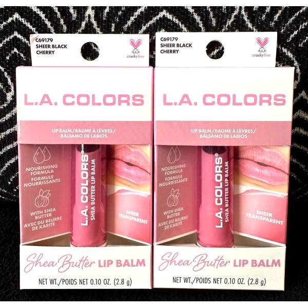 L.A. COLORS 2pk LA COLORS SHEER BLACK CHERRY C69179 TINTS