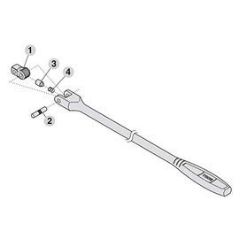 TONE Ratchet Handle Repair Kit RK-NS3 3/8 Inch Drive Angle