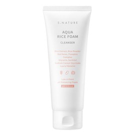 Snature 에스네이처 아쿠아 라이스 약산성 클렌징폼 S Nature Aqua Rice Mildly Acidic Cleansing Foam