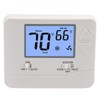Wengart Non-Programmable Thermostat for Home,1 Heat/1 Cool with LCD Green