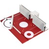 KETIPED Aluminium Router Table Insert Plate,Woodworking Benches Router Flip Plate