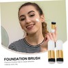 VICASKY 2pcs Fluffy Synthetic Hair Makeup Brush for Travel Foundation