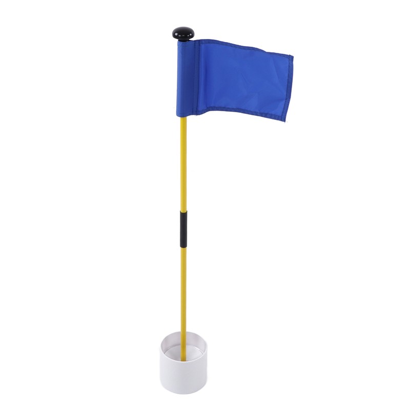 Practice Golf Hole Pole Cup Flag Stick Detachable 2 Section