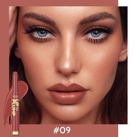 Erinde 2 in 1 Lippenstift & Lip Balm, 24 Stunden Halt Hanganhaltender Lipstick, Wasserfest Feuchtigkeitsspendend Lip Gloss, Pflegender Lippen Makeup Stick Shimmer