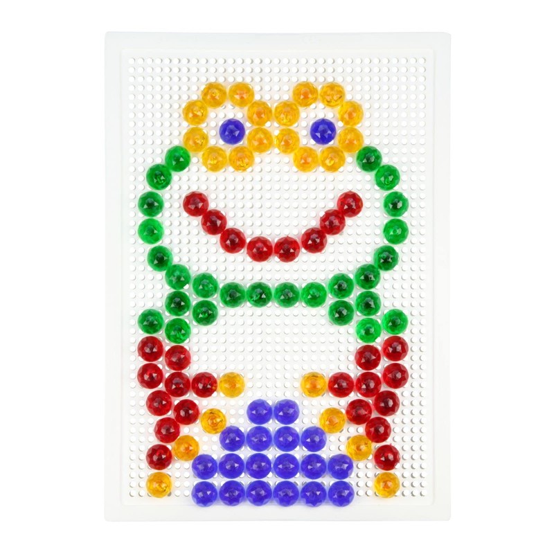 Lena 35627 Mosaic Plug-In Game Set, Mosaic with 120 Transparent