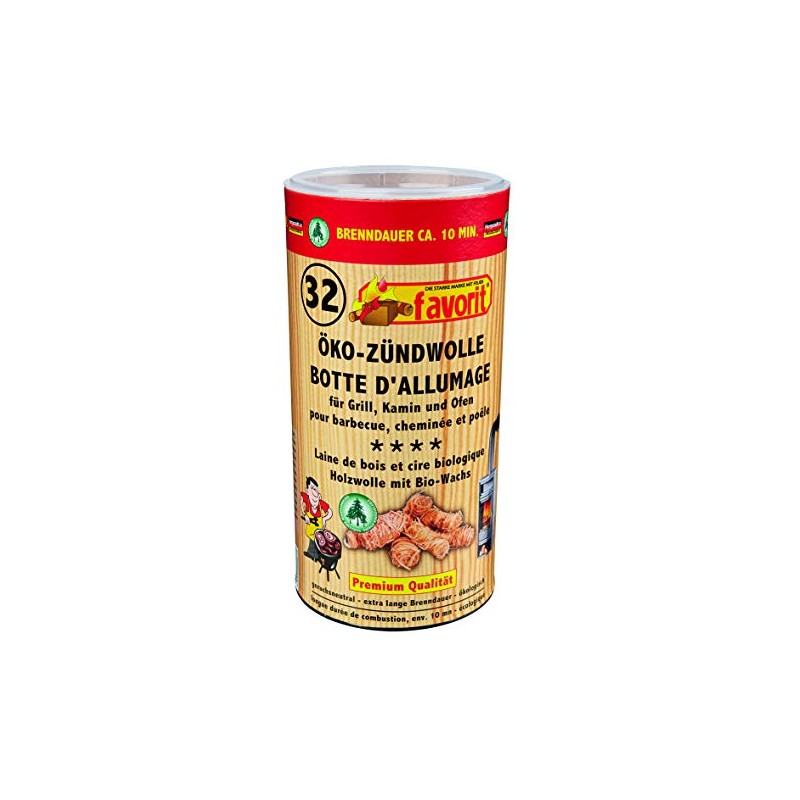 favorit Öko - 1256 Zündwolle, 32-Piece Tin