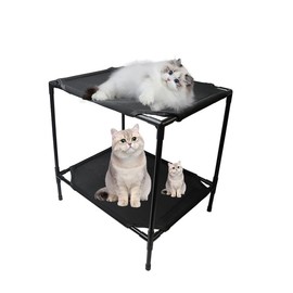 Cat Bed, Cat Hammock Bed for Average Cats, Soft Elevated Pet Hammock for Dogs & Cats, with Removable Washable Mesh