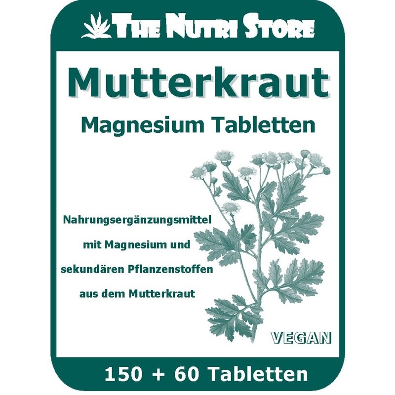 The Nutri Store Motherwort Magnesium Tablets, 150 + 60 Tablets