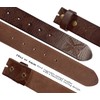 B6670 Butterfly Embossed Vintage Full Grain Genuine Leather Casual Belt