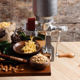 Victoria Manual Cast Iron Grain Mill with High Hopper, Premium Corn-Grinding Mill and Grain Grinder, Made in Colombia