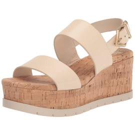 Vince Camuto Women's Miapelle Wedge Sandal, Warm Vanilla, 10