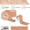 CKeep Precut Athletic Tape, 10 Different Colors, 2 Rolls, 40