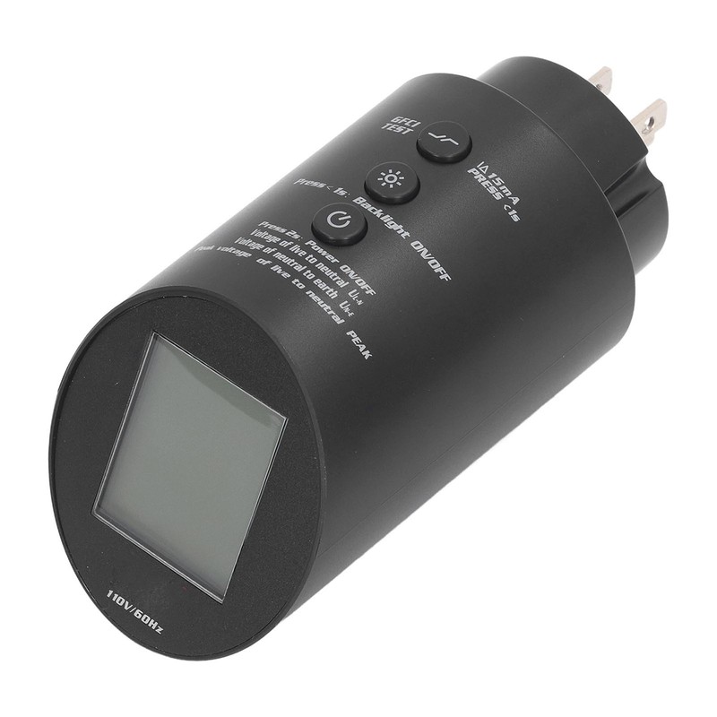 Outlet Tester Digital Display 3 Prong Electrical Receptacle Detector Socket